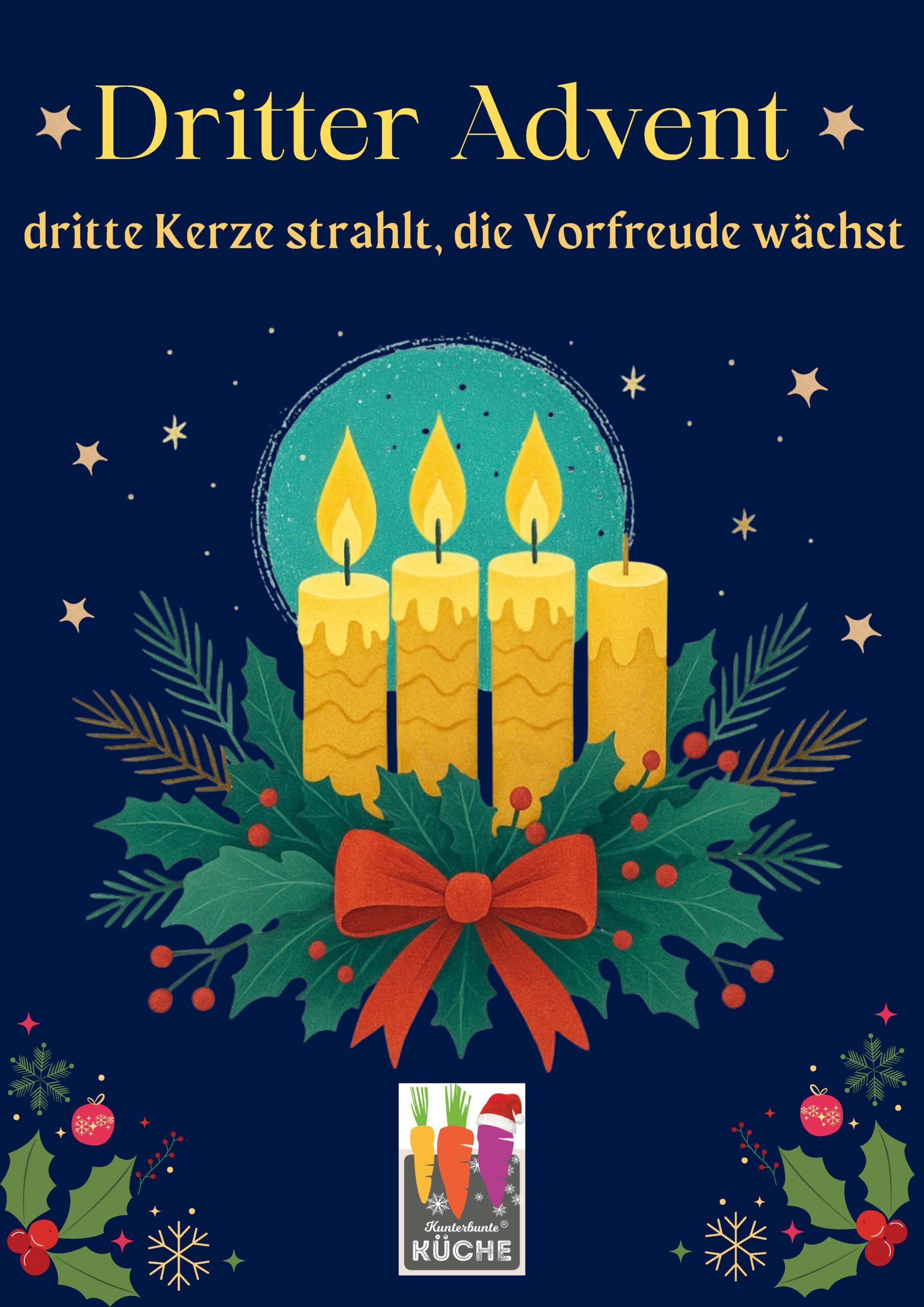 Dritte Kerze strahlt